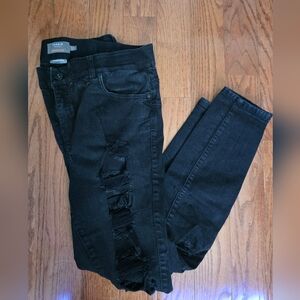 Torrid Bombshell Skinny Jeans – Black Distressed, Size 16R